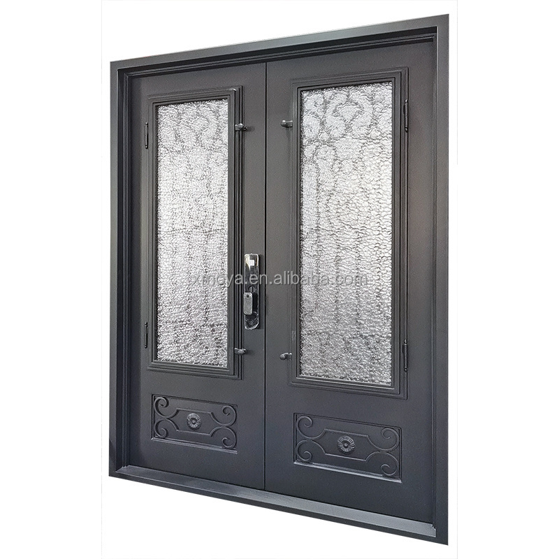 Exterior Main Entry Wrought Iron Door Front Entrance Door Of The House With Password Lock Villa Door Designs