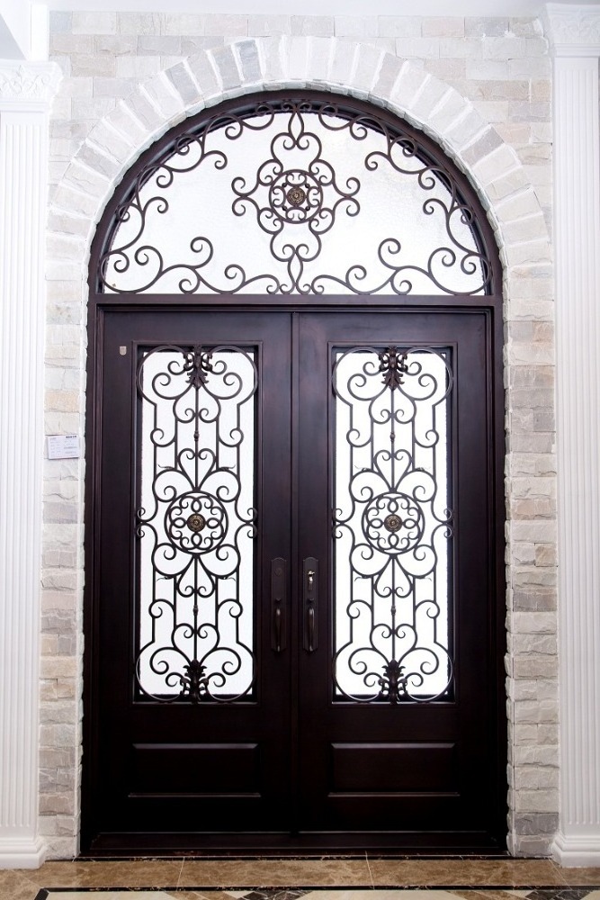 Luxury Exterior Main Entry Wrought Iron Door New Iron Grill Door Designs