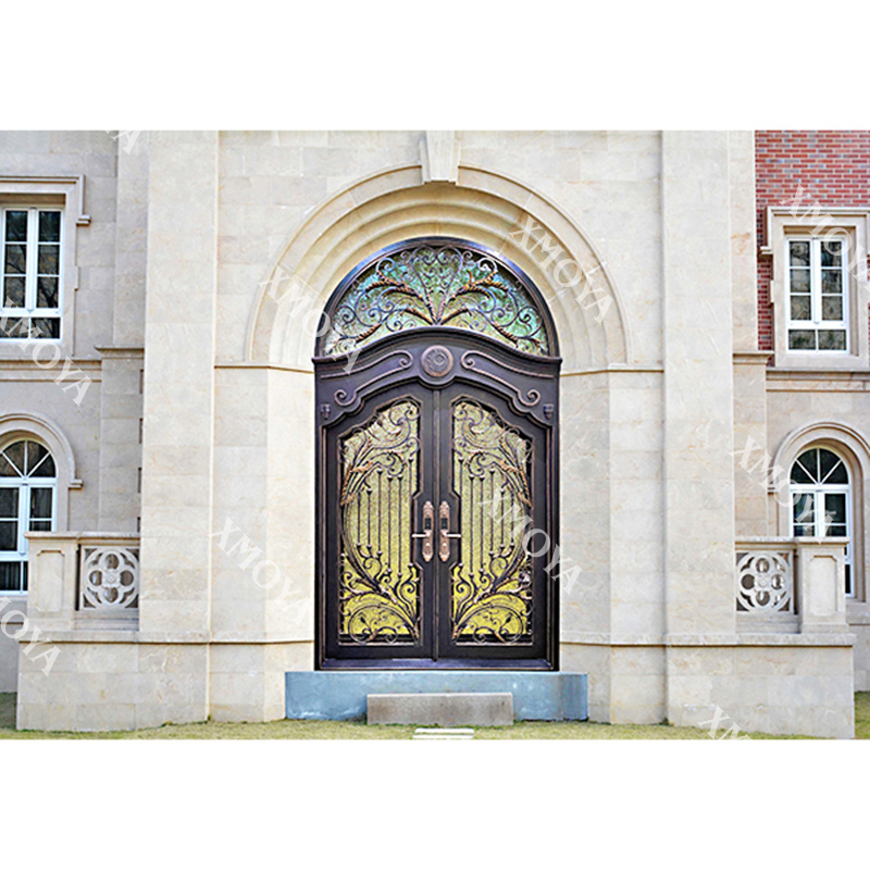 Latest Main Iron Door Design Catalogue For House USA Styles Front Modern Exterior Wrought Iron Double Entry Doors For Villa