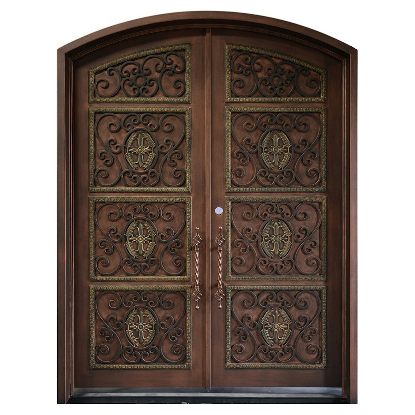 Nigeria interior front wrought iron doors design