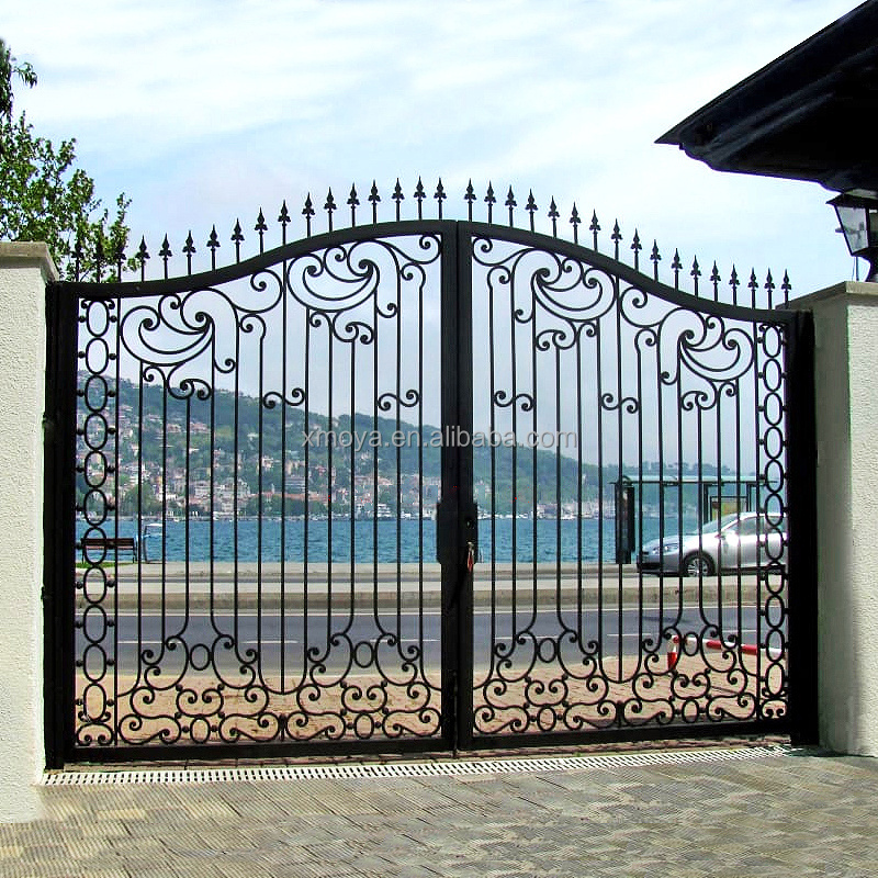 Indian House Main Wrought Iron Gate Designs Simple Front Door Swing Security Metal Driveway Gate Grill Design