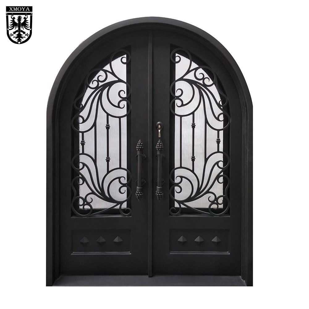 Exterior Front Door Designs Prices Hot Sale Wrought Iron Glass Steel Swing Graphic Design Fiberglass Doors Modern Entry 5 Years