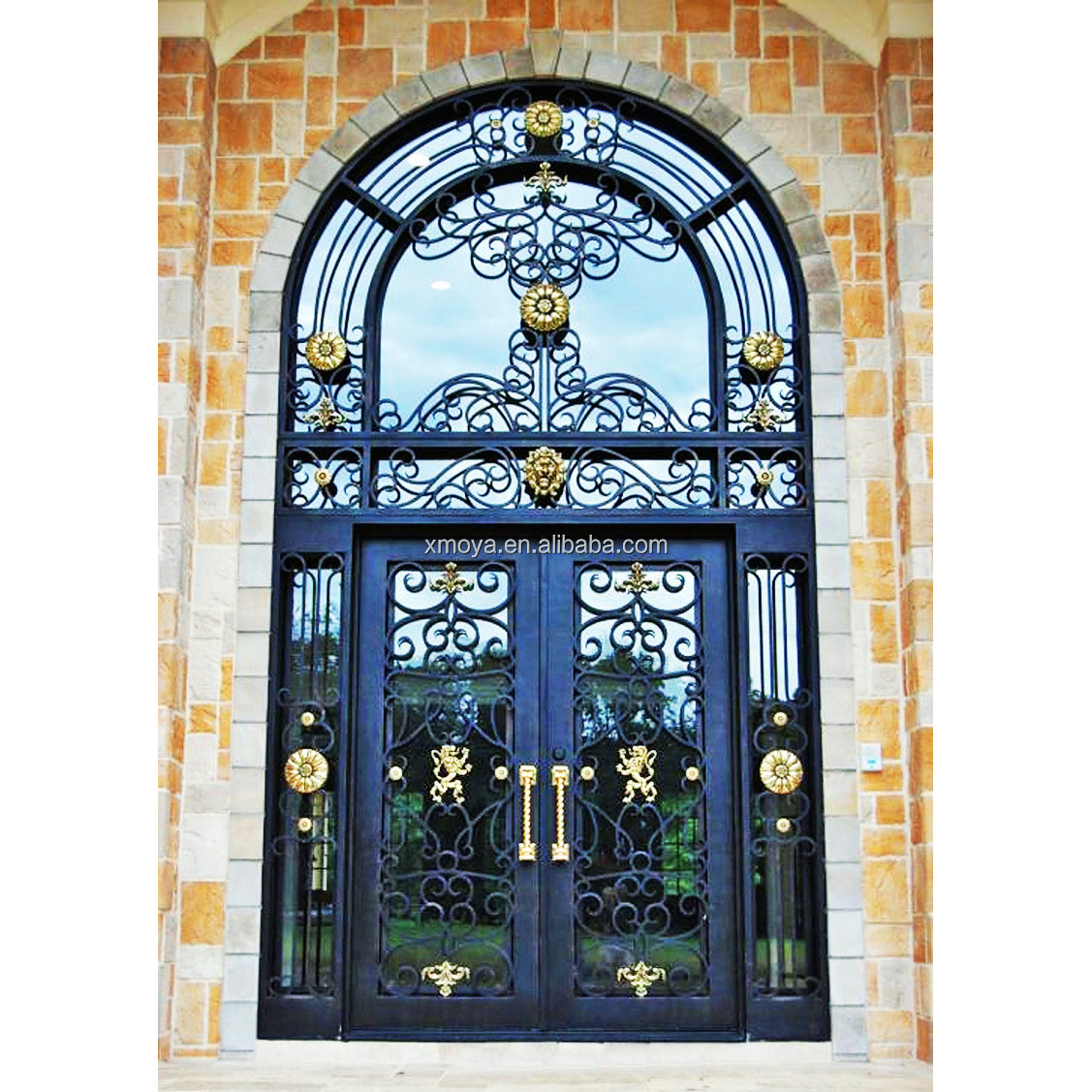 Luxury Exterior Main Entry Wrought Iron Door New Iron Grill Door Designs