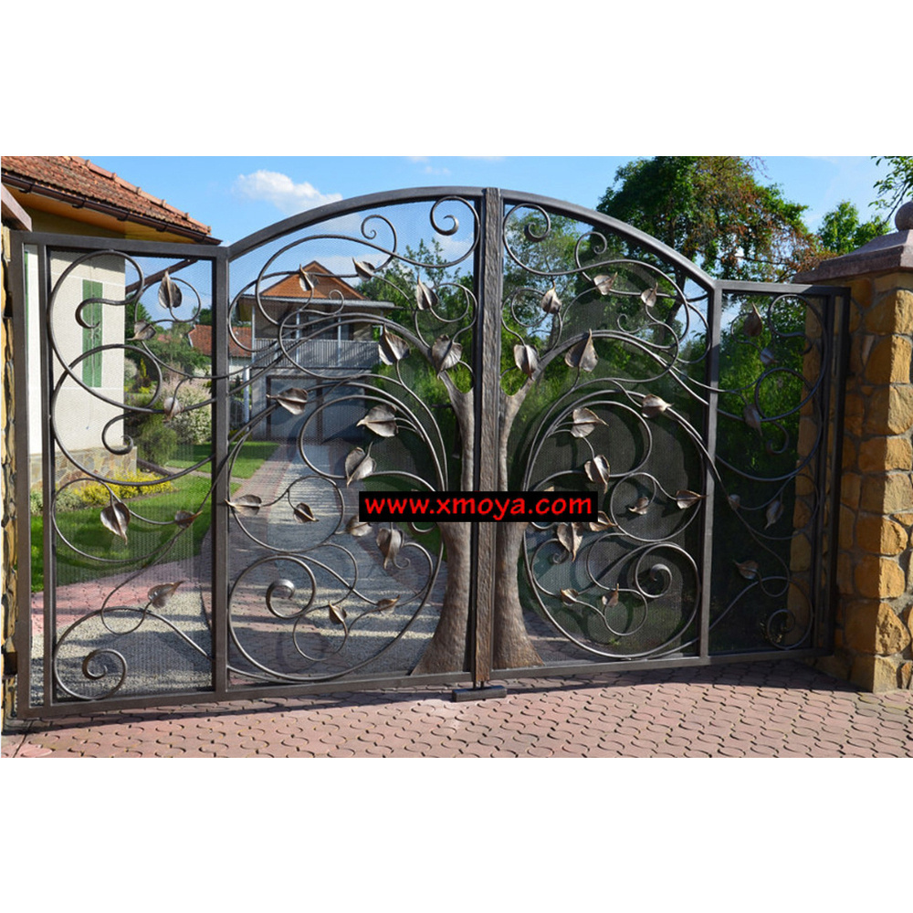 Modern Wrought Iron Metal Screen Garden Fence Outdoor Laser Cut Edging Fencing Custom Decorative Garden Fences Customized Size