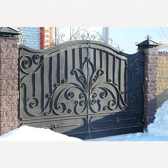 gates Modern Wrought Iron Main Gate Designs Auto Electric Steel Gate Design Front Door Safety Security Iron Villa Security Gate