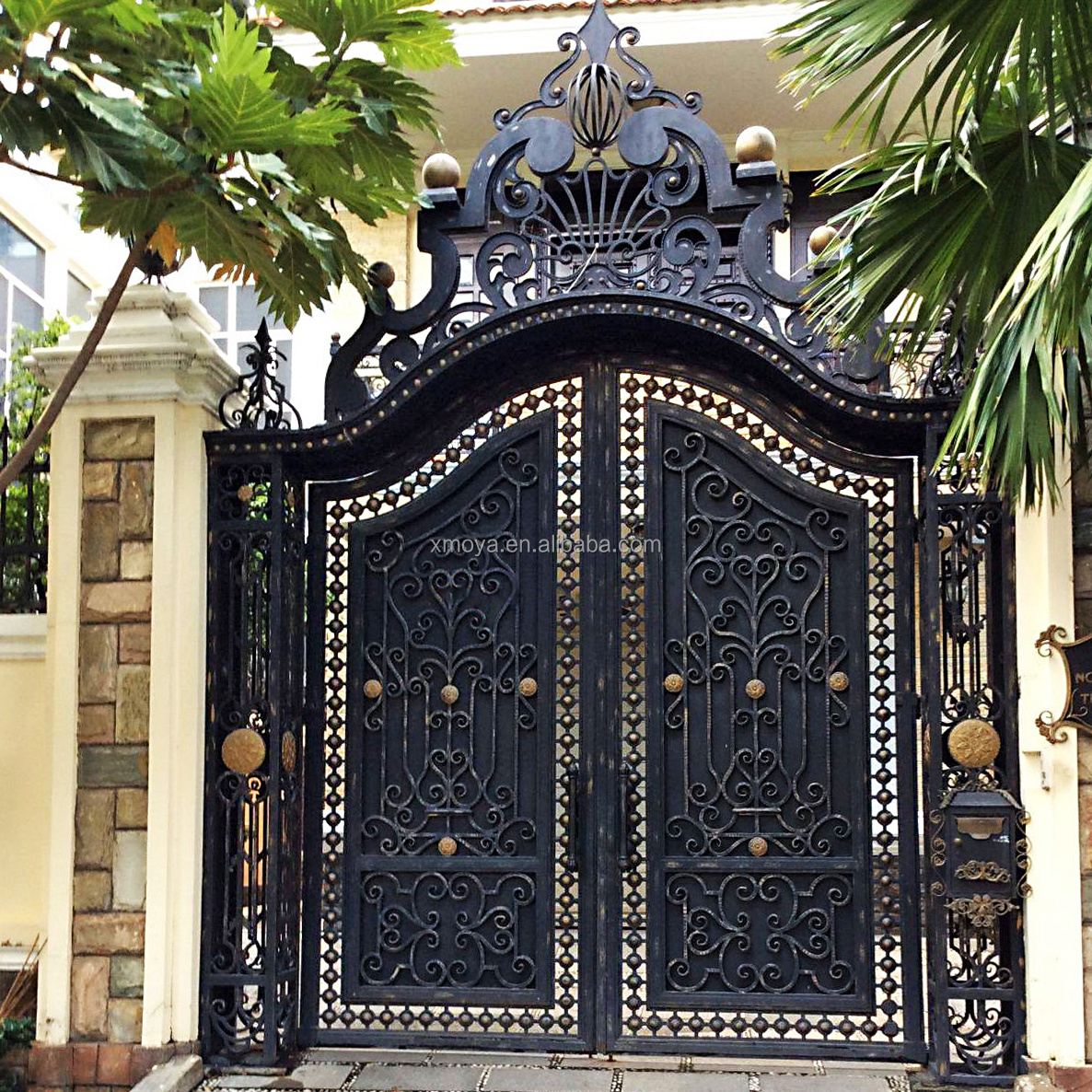 Gates Driveway Iron Pipe Door Design Modern Main High Quality Wrought Iron Gate Grill Designs Simple For Villa