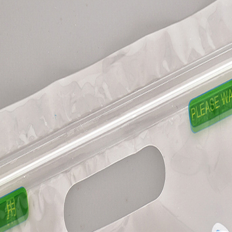 Micro perforation fruit packaging bags with vent holes and carry handle