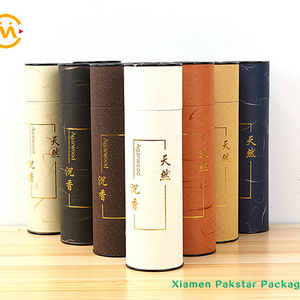 Custom wine water bottle package paper round cylinder box cardboard tube packaging with logo