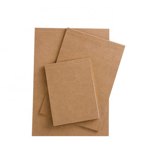 Wholesale custom size A4 A5 A6 recycle soft brown Kraft paper cover plain school notebook