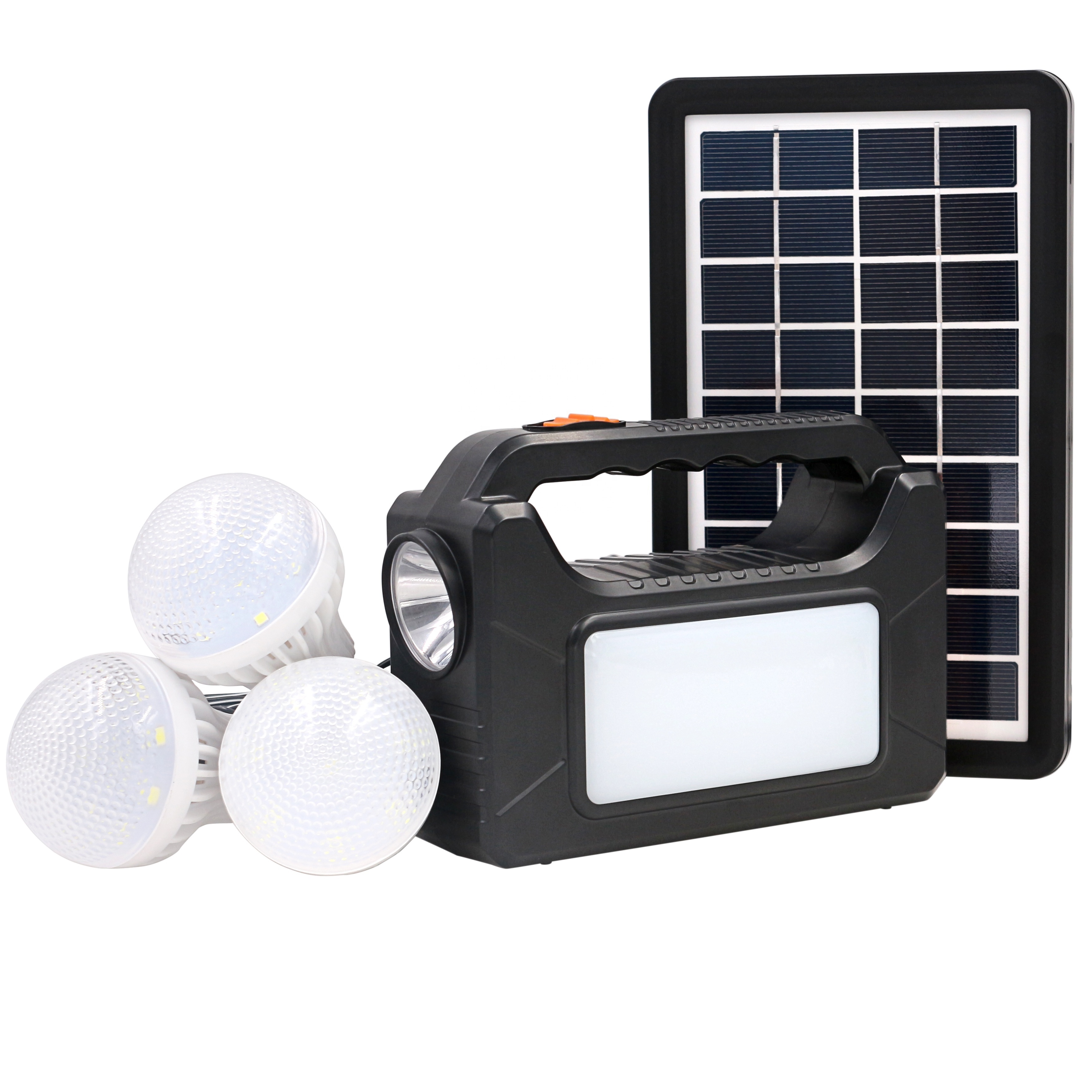 Outdoor LED mobile solar lighting small system Southeast Asia hot power portable emergency COB flashlight solar power system kit