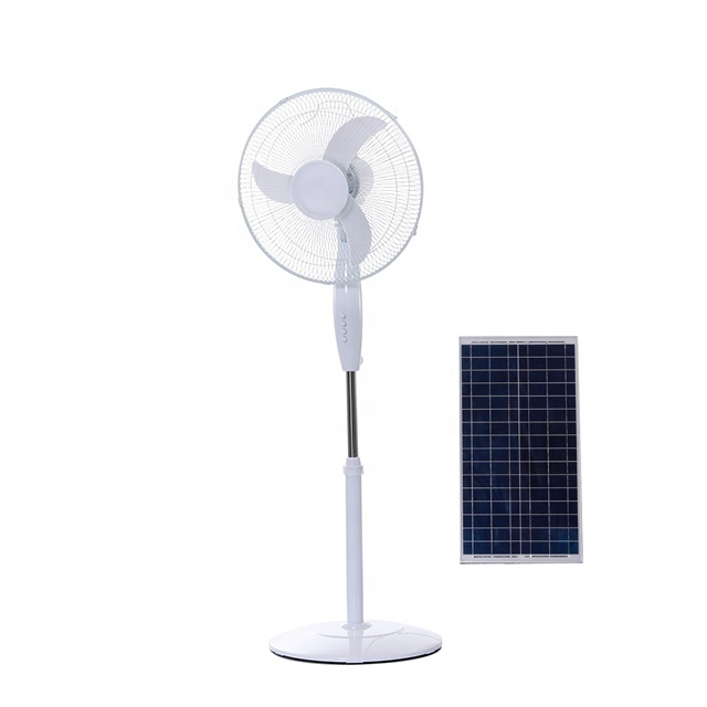 Wholesale home factory eco energy saving Oscillation Brushless DC  motor 12V 16 inch DC  solar stand solar fan electric fan