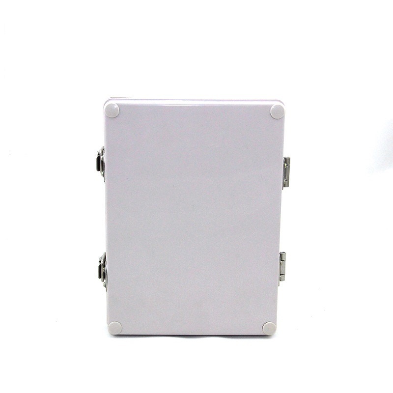 Ip66 IP67 ABS waterproof junction box with stainless steel metal buckle hinge cover design