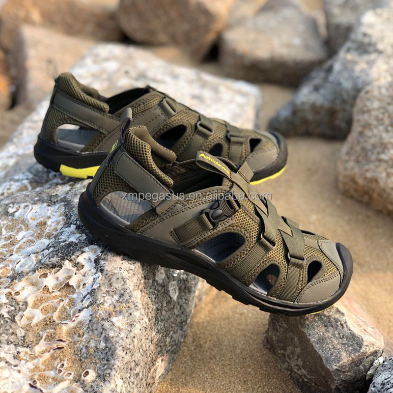 2023 Summer New Outdoor Sports Double Buckle Anti Skidding Shoe New Modern Beach Sandals Mens