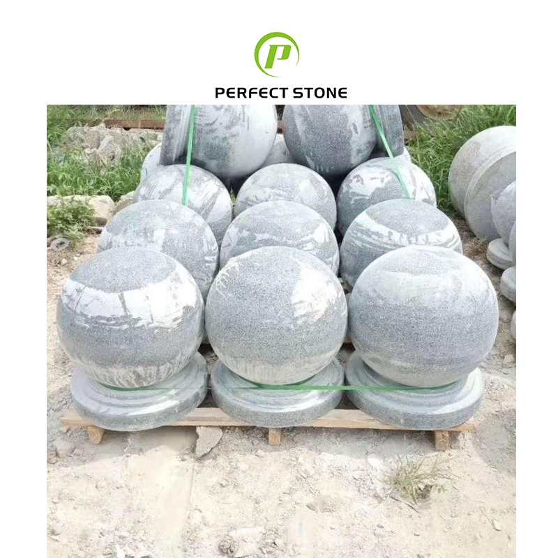 Cheap Grey Granite Ball For Parking Standard Round Stone With Wholesale Price