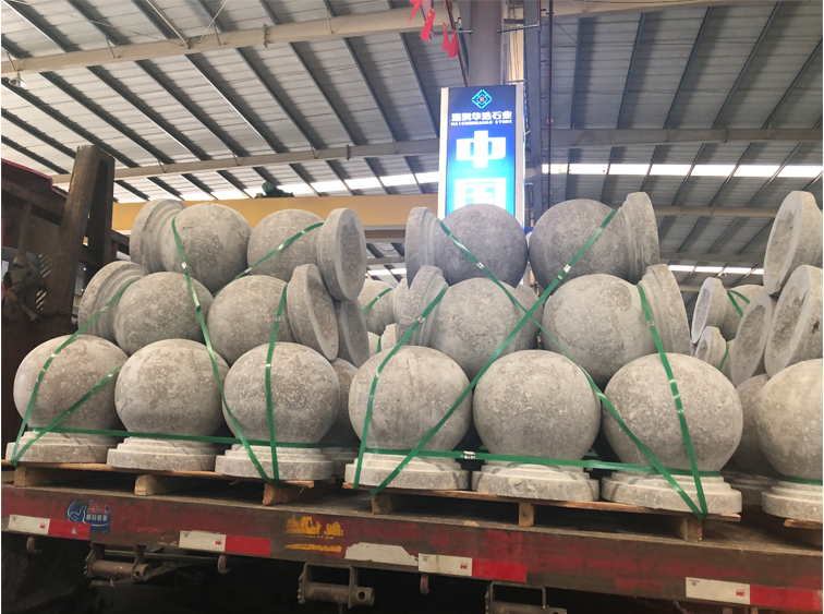 Cheap Grey Granite Ball For Parking Standard Round Stone With Wholesale Price