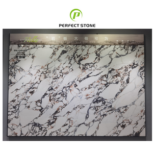 Artificial Calacatta Viola Marble 2400x1200 Sintered Stone Panel for Indoor and Outdoor Wall Wholesale