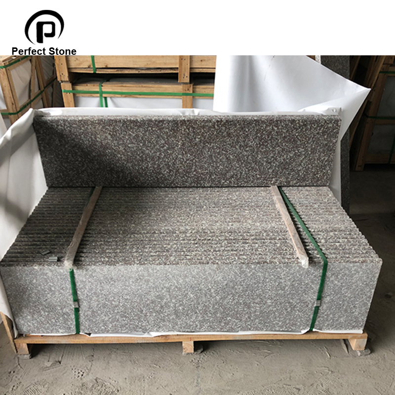 indoor chinese stone natural G664 Granite Tile stair step Price design For Stair Steps and Risers