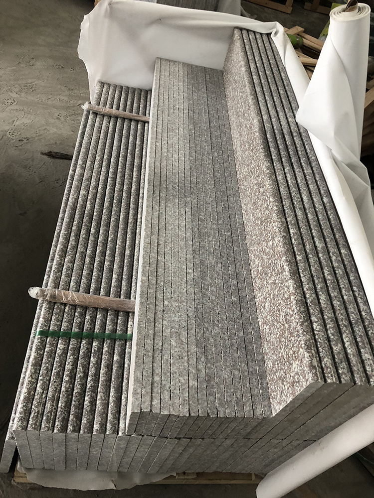 indoor chinese stone natural G664 Granite Tile stair step Price design For Stair Steps and Risers