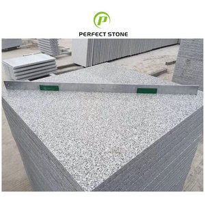 Wholesale Cheap Natural Grey Granite Stone Floor Tile 60X60 Prices Granite G603 Flamed Polished Granite Tiles Slab China