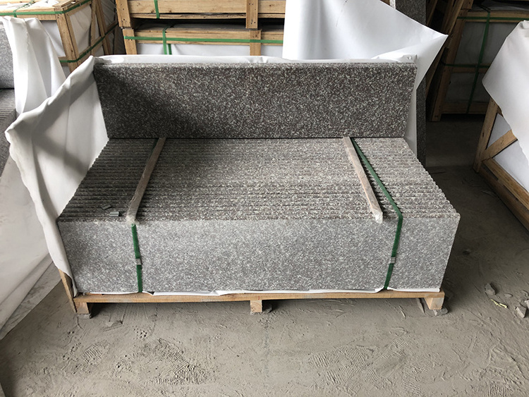 indoor chinese stone natural G664 Granite Tile stair step Price design For Stair Steps and Risers