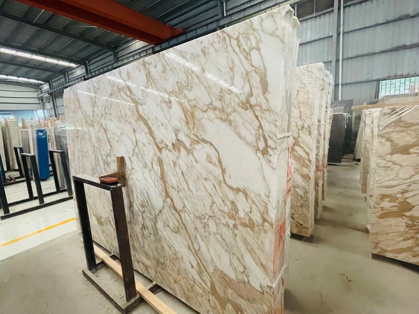 Carrara Golden white with golder Veins Marble Natural Stone Calacatta gold marble for wall floor vanity top