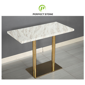 Modern Style Quartz Top table Artificial Stone with Low Price Black Quartz