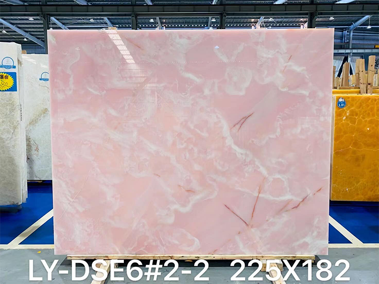 Best Quality Pink Onyx Marble Stone Slabs For House Decoration