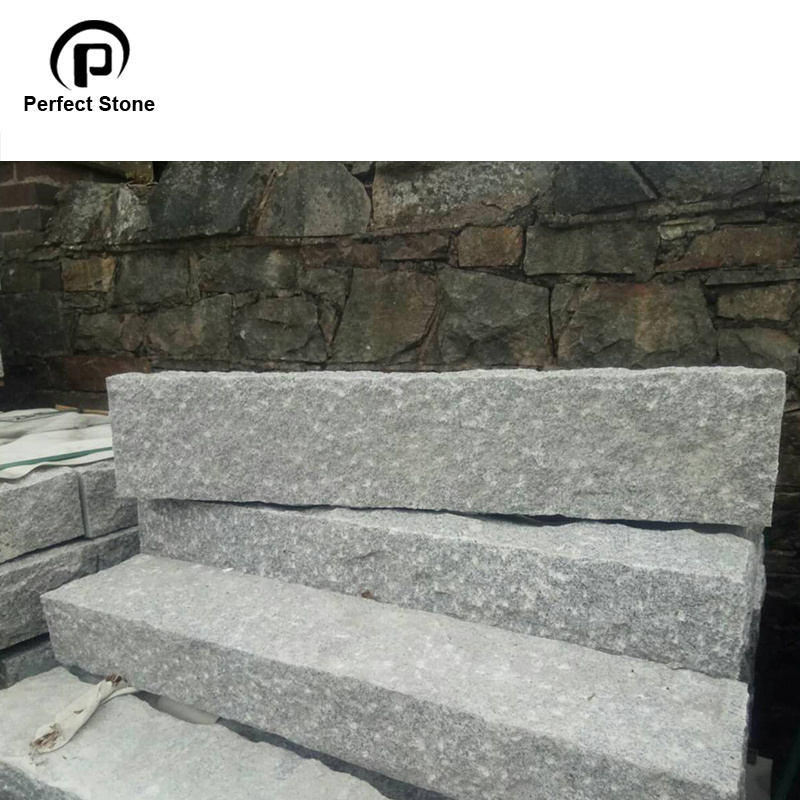 Chinese Slight Grey  G603  Pipeapple raw granite blocks Cube Stone Paving Stone