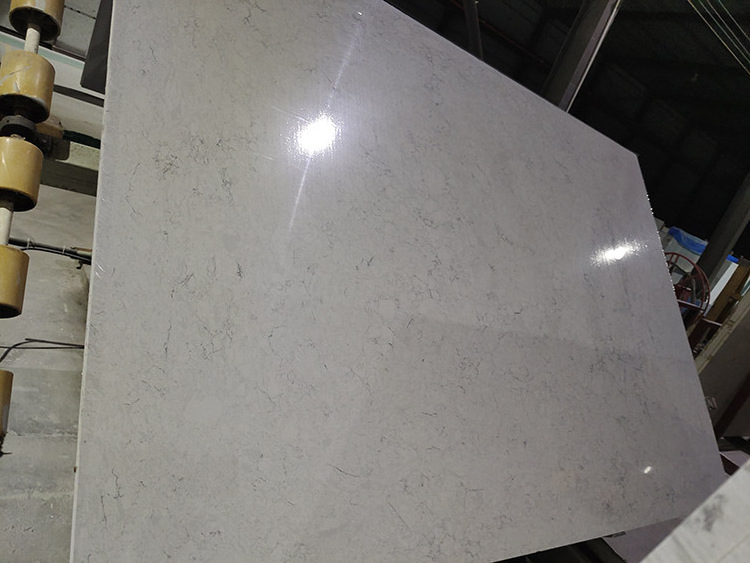 Full Body Artifical Calacatta Grey Marble Slab for Bathroom Vanity Top and Kitchen Countertop