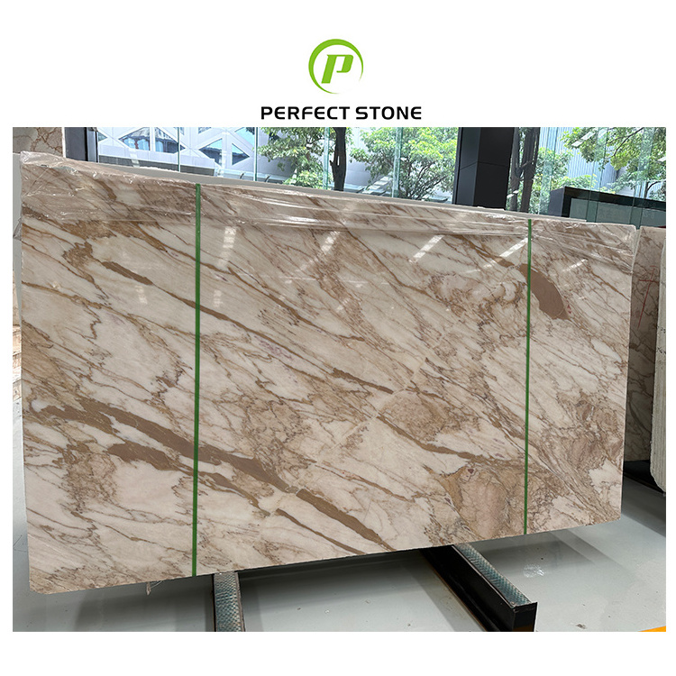 Carrara Golden white with golder Veins Marble Natural Stone Calacatta gold marble for wall floor vanity top