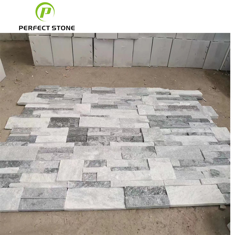 Cultural Wall Paving Natural Stone Paver Suppliers Slate Tiles Pure White Ledge Stack Stone