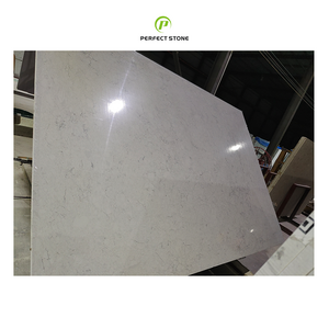 Full Body Artifical Calacatta Grey Marble Slab for Bathroom Vanity Top and Kitchen Countertop