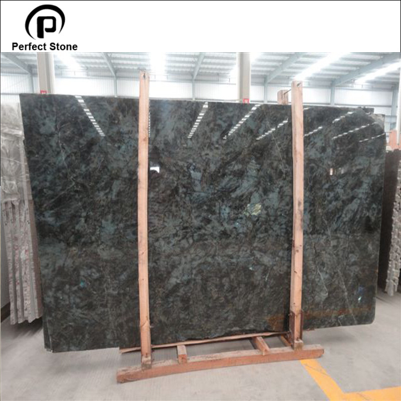 High quality Labradorite blue granite slab lemurian blue granite slab