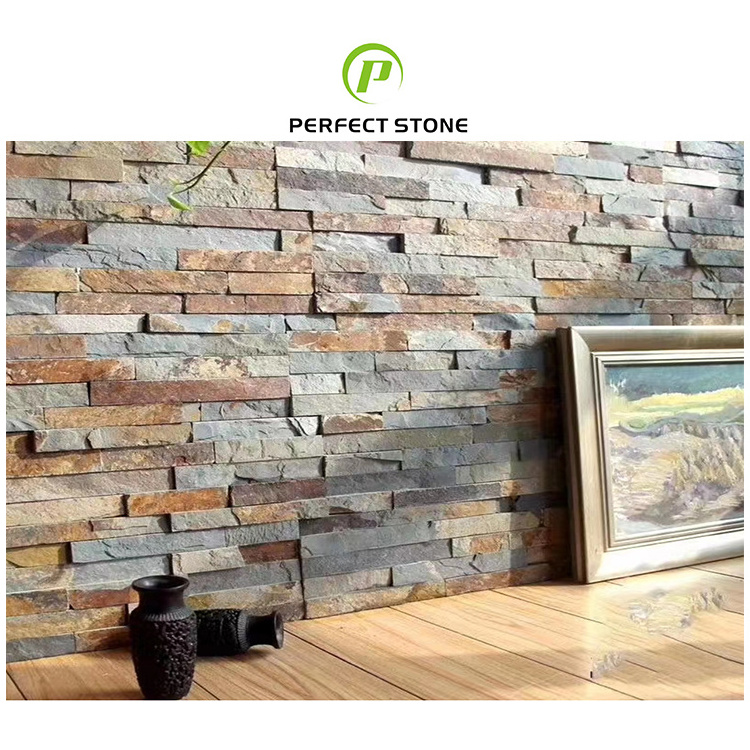 Hot Selling Exterior Wall Cladding Natural Split Culture Slate Stacked Stone