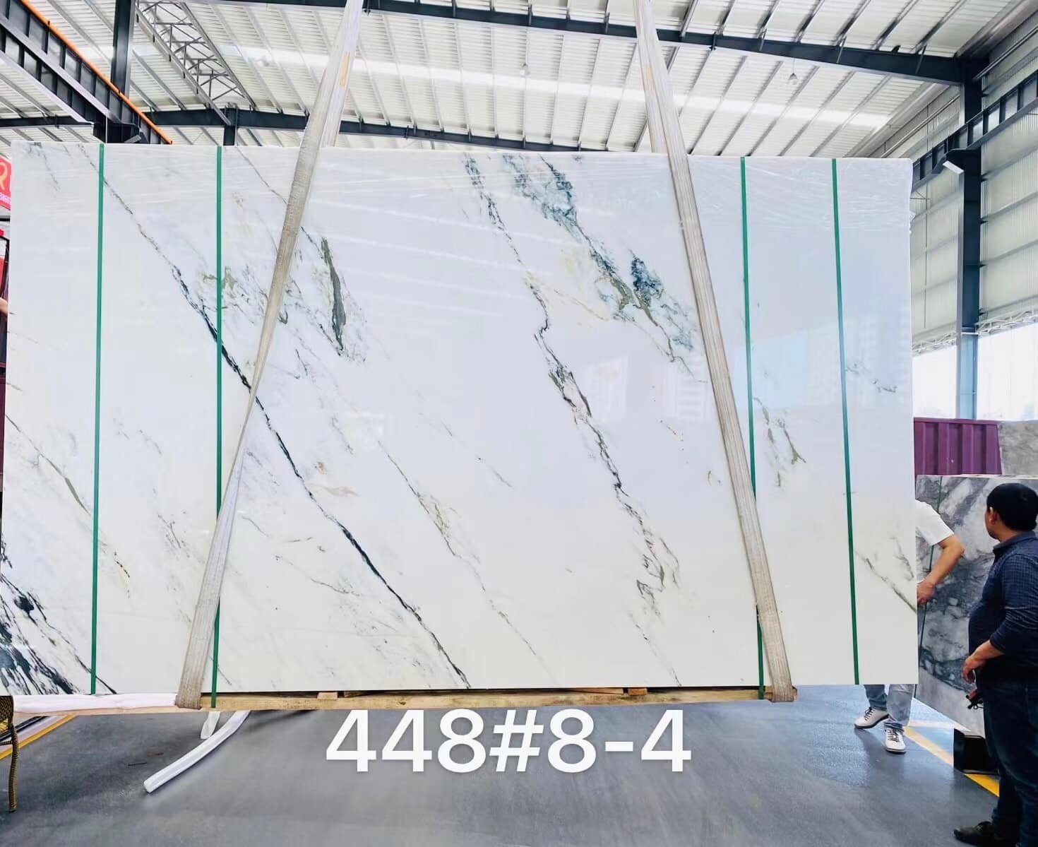 Calacatta Marble White Marble Manufacturer Custom Bathroom Wall Marble Slab