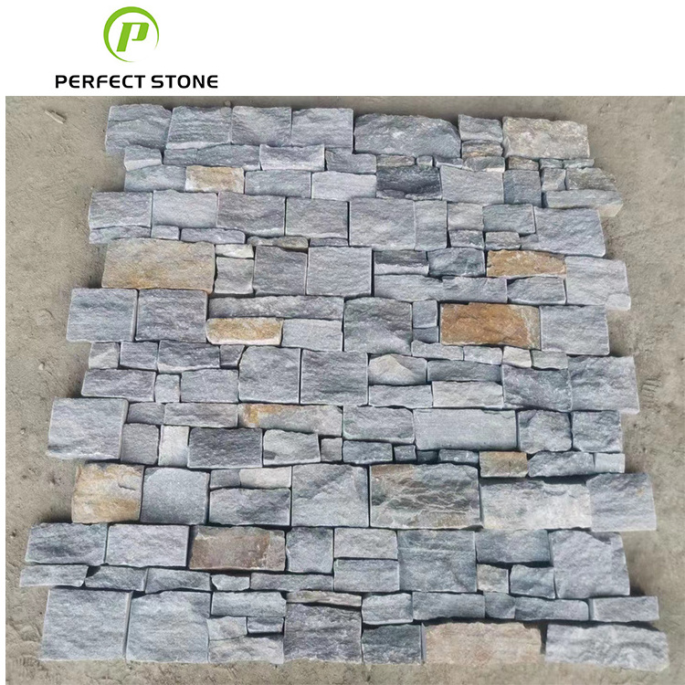 Cheaper Veneer Wall Blue Quartzite Slate Natural Cultural Stone