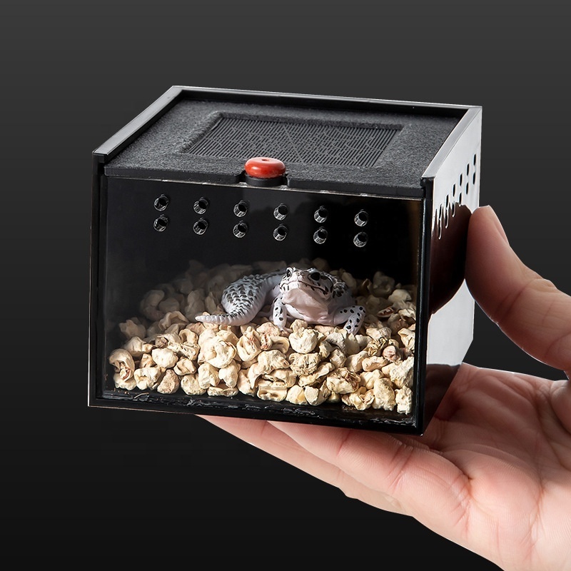 Factory direct sales reptile breeding box spider scorpion lizard snake beetle insect breathable acrylic breeding box