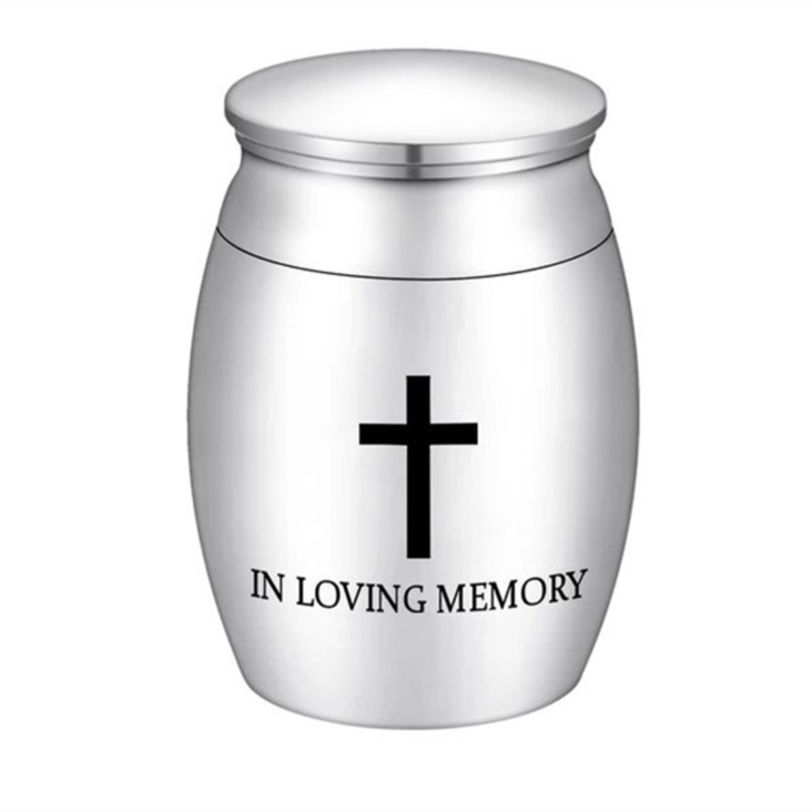 Wholesale Funeral Keepsake Stainless Steel Mini Cremation Pet Urns 30x40mm