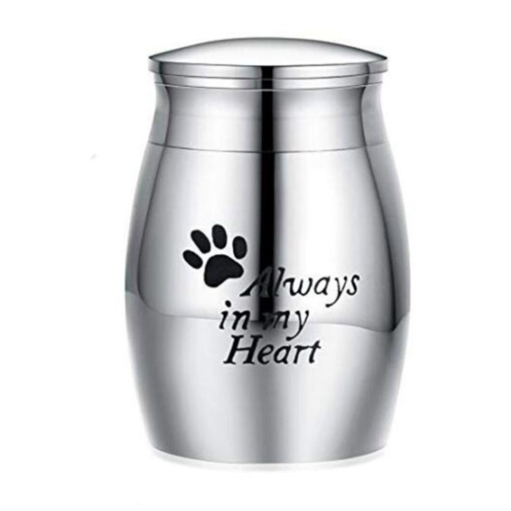 Wholesale Funeral Keepsake Stainless Steel Mini Cremation Pet Urns 30x40mm