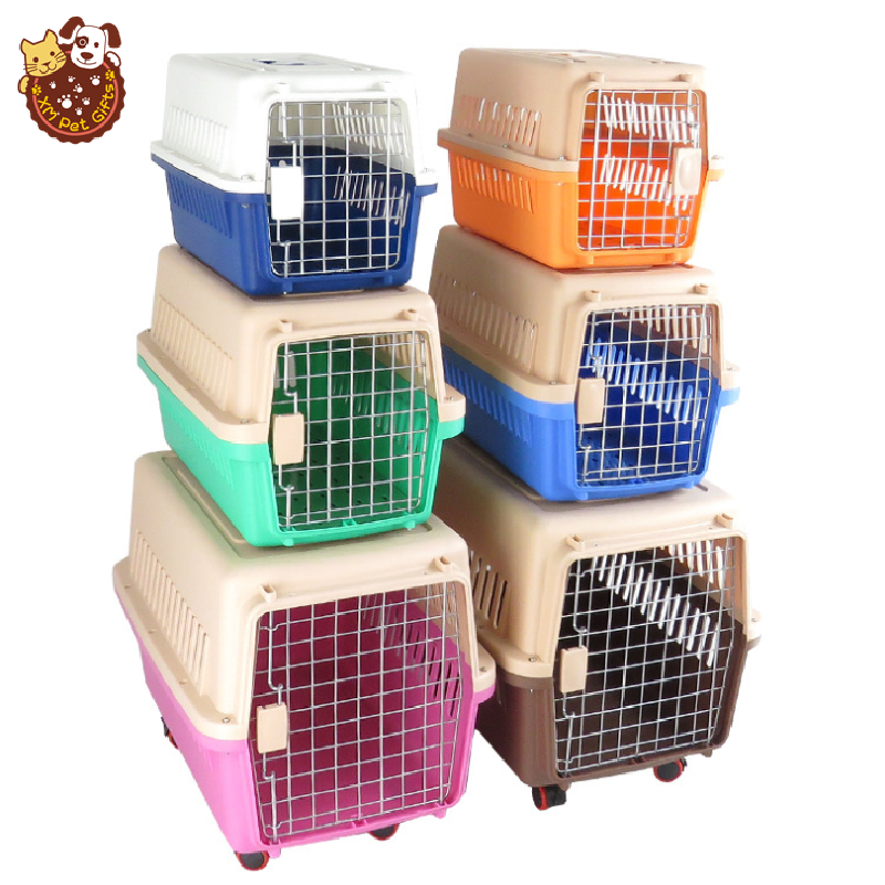 Hot sale portable pet outdoor carrier airline cat dog cage Travel carrier