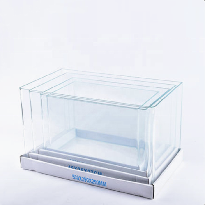 2023 hot sizes various models curved glass aquarium fish tank sets