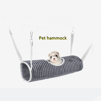 Hamster ferret hammock washable pet bed winter flannel warm cylinder sling tunnel squirrel sleeping nest sugar glider pet toys