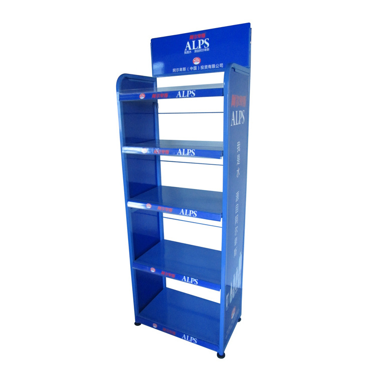 Floor storage wire shelves display stand store advertising beverage metal display racks