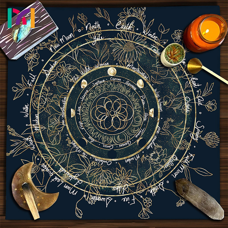 Ultra Soft Customized Double-Sided One Piece Card Game  Place Mats for Home for Tarot Card Games