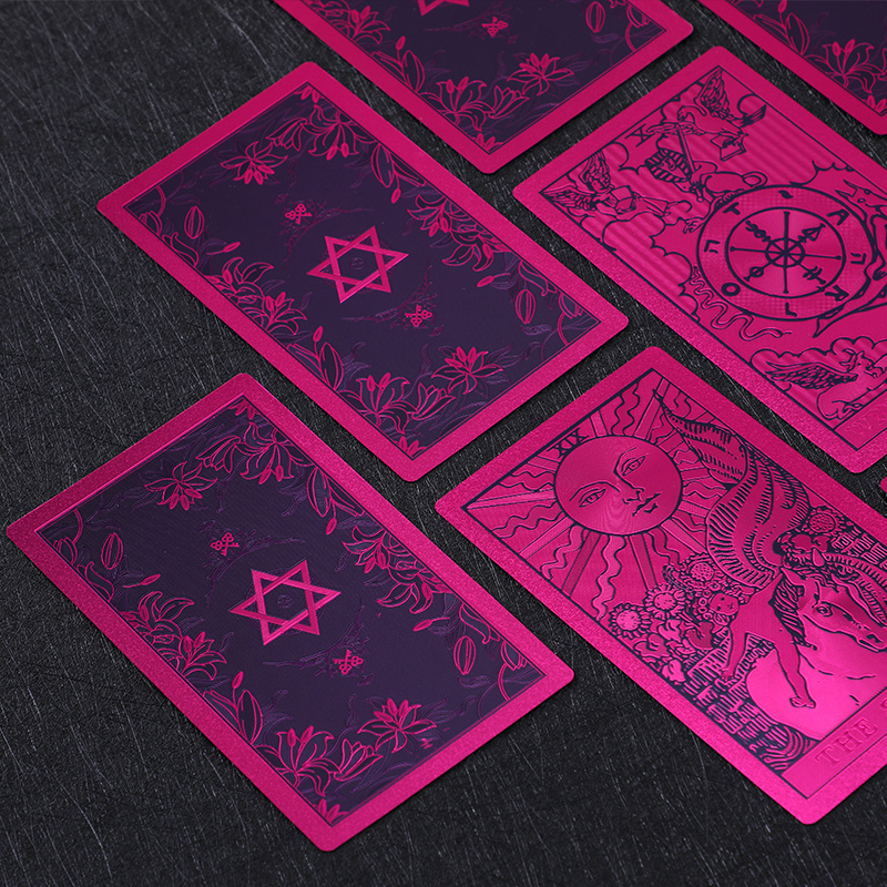 High quality playing cards dark the pink topaz deck tarot card divine oracle cards wholesale