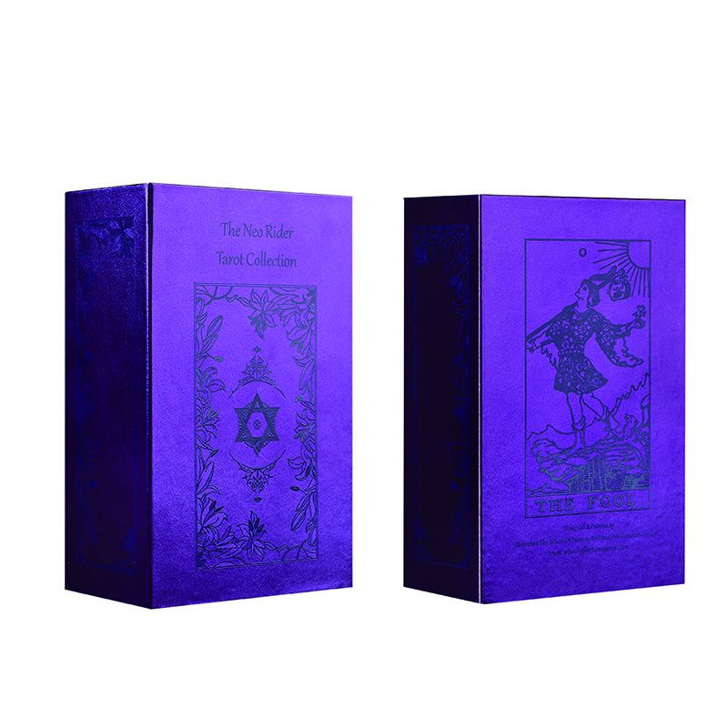 High quality playing cards purple tarot card divine oracle cards wholesale