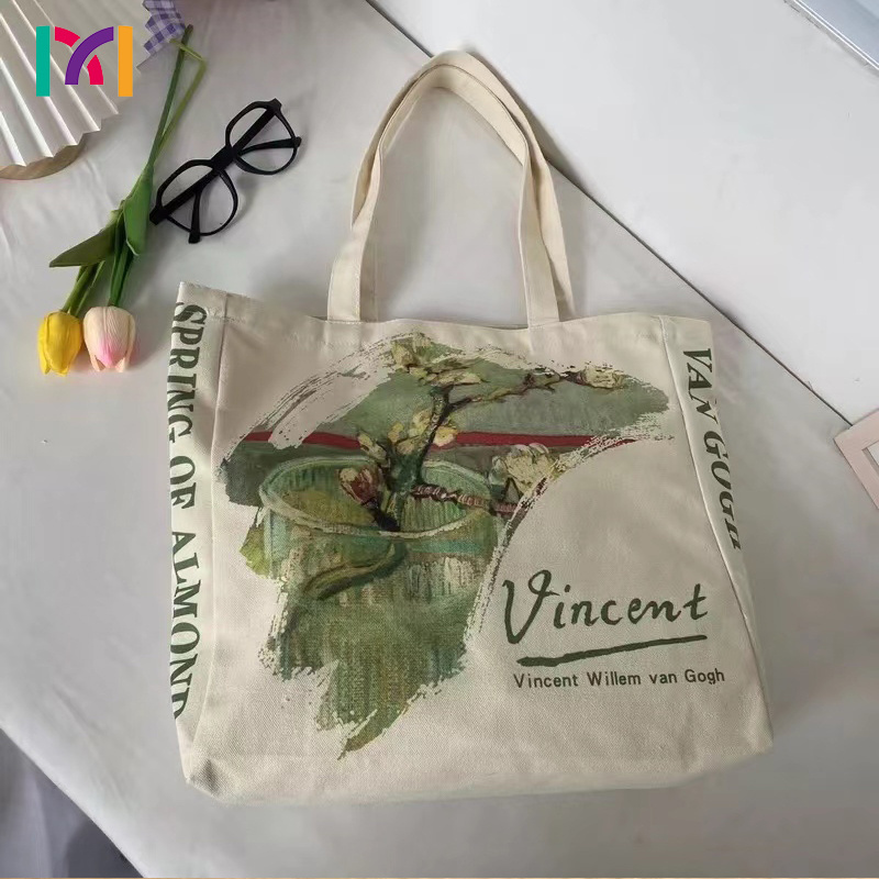 Custom printed everything oversized calico cloth shopping cotton grocery boat bag extra large plain canvas tote bag with logo