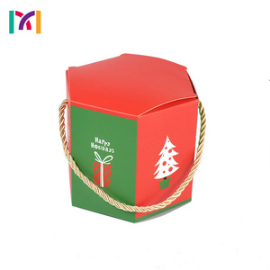 Customized portable handmade gift box halloween holiday party candy biscuits gift box exquisite pattern food box for children