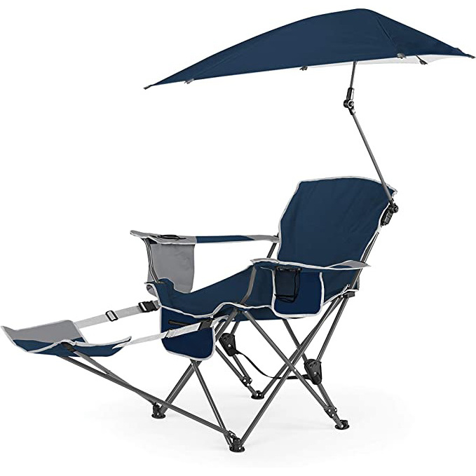 APZA29 Wholesale  Outdoor Popular Sport-Brella  Camping Portable chairBeach Chair with UPF 50+ Adjustable Umbrella