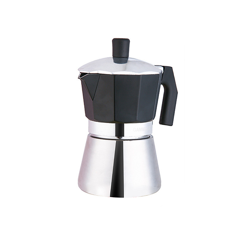 Wholesale Personalized Aluminum 430 Stainless Steel Pour Over Espresso Thermal 3 6 9 12 Cups Mocha Maker Coffee Moka Pot